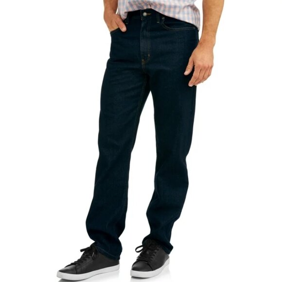 George Men's and Big Men's 100% Cotton Relaxed Fit Jeans 36x30 - Picture 4 of 4